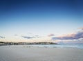 Bondi beach view at sunset dusk near sydney australia Royalty Free Stock Photo