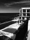 Bondi Icebergs restaurant black and white ocean