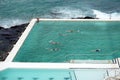 Bondi pool view Royalty Free Stock Photo