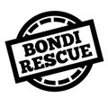 BONDI RESCUE stamp on white