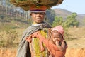 Bondo woman and child Royalty Free Stock Photo