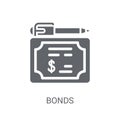 Bonds icon. Trendy Bonds logo concept on white background from C