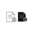 Bonds outline icon. Thin line black bonds icon, flat simple element illustration from editable cryptocurrency economy and finance