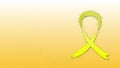 Bone cancer sarcoma osteosarcoma bladder awareness yellow ribbon 4 k animated background