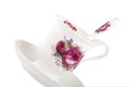 Bone China Tea Cup and Spoon Royalty Free Stock Photo