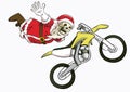 Bone head santa freestyle motocross