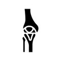 bone human glyph icon vector illustration