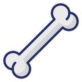Bone Isolated Vector icon which can easily modify or edit Royalty Free Stock Photo