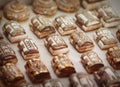 Bone jewellery Boxes in traditional style. India, Rajasthan, Jaisalmer Royalty Free Stock Photo