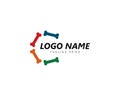 Bone logo concept illustration Royalty Free Stock Photo