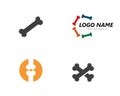Bone logo concept illustration Royalty Free Stock Photo