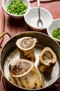 Bone marrow dish Royalty Free Stock Photo