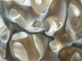 Bone spongy structure close-up, healthy texture of bone