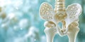 Bone structure showcasing osteoporosis. Vitamin D deficiency Royalty Free Stock Photo