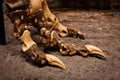 Bone structure of a Tyrannosaurus Rex` Royalty Free Stock Photo