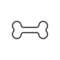 Boneicon vector. Line dog bone symbol. Royalty Free Stock Photo