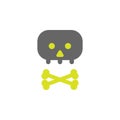 Bones, death icon. Element of Science experiment icon for mobile concept and web apps. Detailed Bones, death can be used for web