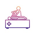 bonesetter nolan icon. Simple thin line, outline vector of Hospital icons for ui and ux, website or mobile application