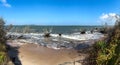 Boneyard Beach near Amelia Island, Florida USA on a bright sunny day Royalty Free Stock Photo