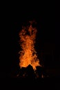 Bonfire dancer Royalty Free Stock Photo