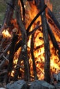 Bonfire at Dusk