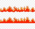 Bonfire, fire, flames, balefire, campfire, burn and burning, seamless graphic design