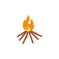 Bonfire icon vector illustration design