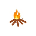 Bonfire icon vector illustration design Royalty Free Stock Photo