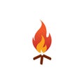 bonfire  icon Royalty Free Stock Photo