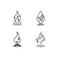 bonfire  icon Royalty Free Stock Photo