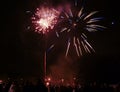 Bonfire night fireworks Royalty Free Stock Photo