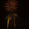 Bonfire Night fireworks displays in London Royalty Free Stock Photo