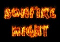 Bonfire Night Text Royalty Free Stock Photo