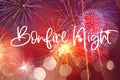 Bonfire night, 5th November Royalty Free Stock Photo