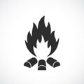 Bonfire vector icon