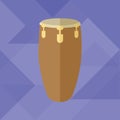 bongo drum. Vector illustration decorative design Royalty Free Stock Photo