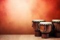 Bongo drums music background. Generate Ai