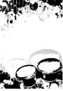 Bongos poster background Royalty Free Stock Photo