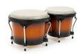 Bongos on white background Royalty Free Stock Photo