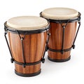 Bongos on white background Royalty Free Stock Photo