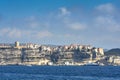 Bonifacio city seen from the sea, Corsica