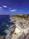 Bonifacio cityscape in a typical mistral windy day - a different perspective Royalty Free Stock Photo