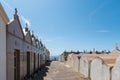 Bonifacio, Corsica-September, 2019. The historic naval cemetery. Tourists in the background