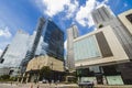 Bonifacio Global City, Taguig, Metro Manila - An upscale shopping mall and Philippine Stock Exchange Building. Royalty Free Stock Photo