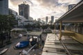 Bonifacio Global City, Taguig, Metro Manila Philippines - Feb 2021: BGC cityscape as seen from Serendra