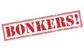 Bonkers red stamp Royalty Free Stock Photo