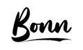 Bonn Bold Text Lettering Typography Vector Design Quote Royalty Free Stock Photo