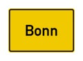 Bonn city limits road sign in Germany