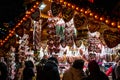 Bonn Germany 17.12.2017 Christmas market in the old town of Koblenz Selling traditional sweets and gingerbread