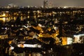 Bonn germany night citsycsape from above Royalty Free Stock Photo